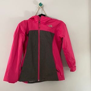 North face rain jacket/ wind breaker girls M